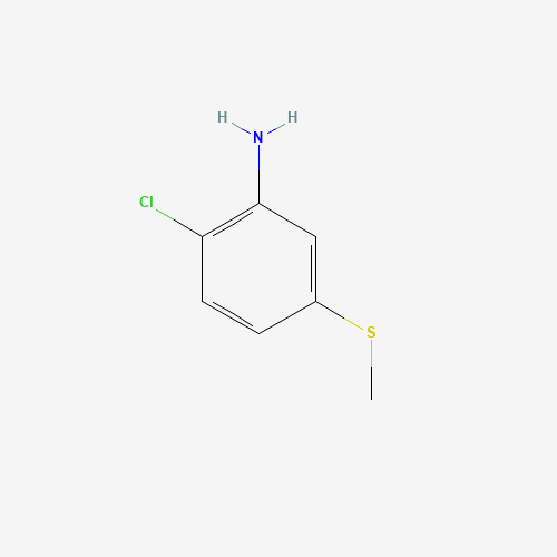 2-chloro-5-methylsulfanylaniline (CAS: 15945-75-2) - Chemical Structure and Molecular Formula 