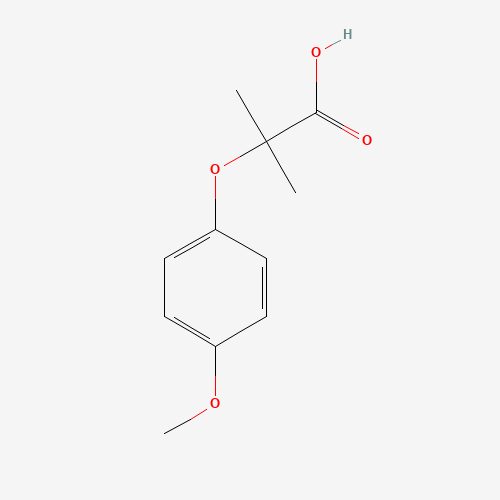 2-(4-methoxyphenoxy)-2-methylpropanoic acid (CAS: 17509-54-5) - Chemical Structure and Molecular Formula 