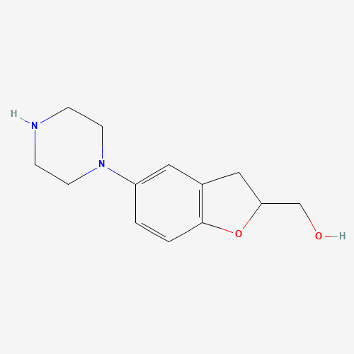 (5-piperazin-1-yl-2,3-dihydro-1-benzofuran-2-yl)methanol (CAS: 868245-37-8) - Related Chemical Product