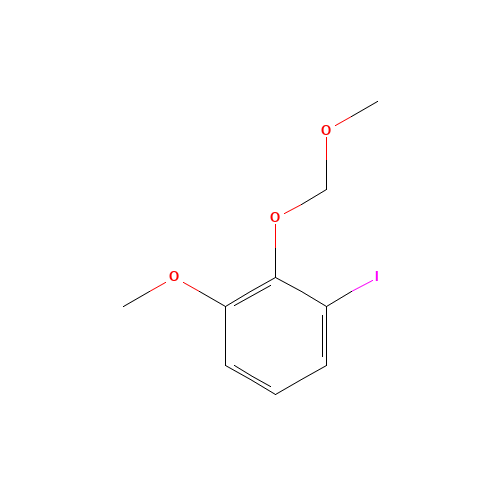 1-iodo-3-methoxy-2-(methoxymethoxy)benzene (CAS: 165071-94-3) - Chemical Structure and Molecular Formula 