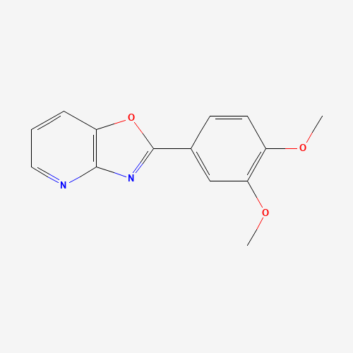 2-(3,4-dimethoxyphenyl)-[1,3]oxazolo[4,5-b]pyridine (CAS: 52333-58-1) - Chemical Structure and Molecular Formula 