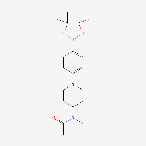 N-methyl-N-[1-[4-(4,4,5,5-tetramethyl-1,3,2-dioxaborolan-2-yl)phenyl]piperidin-4-yl]acetamide (CAS: 1415793-98-4) - Related Chemical Product