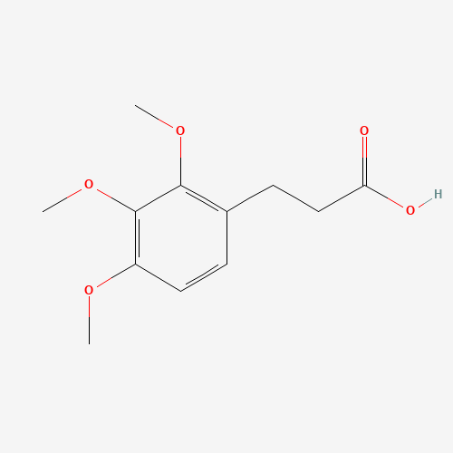 3-(2,3,4-trimethoxyphenyl)propanoic acid (CAS: 33130-04-0) - Chemical Structure and Molecular Formula 