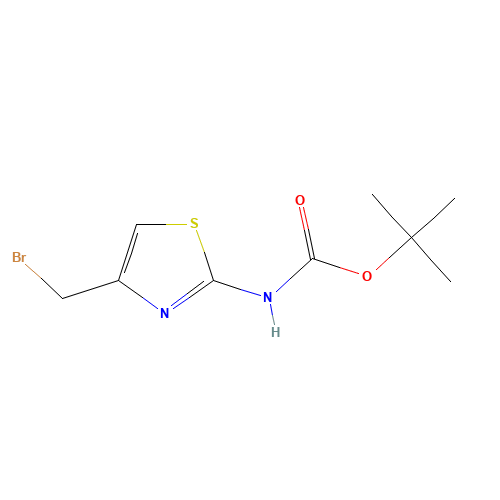 tert-butyl N-[4-(bromomethyl)-1,3-thiazol-2-yl]carbamate (CAS: 1001419-35-7) - Related Chemical Product