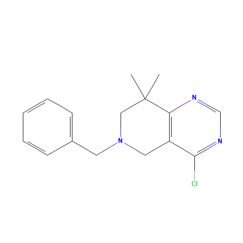 6-benzyl-4-chloro-8,8-dimethyl-5,7-dihydropyrido[4,3-d]pyrimidine (CAS: 1332455-40-9) - Related Chemical Product