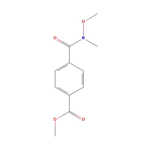 methyl 4-[methoxy(methyl)carbamoyl]benzoate (CAS: 203442-83-5) - Chemical Structure and Molecular Formula 