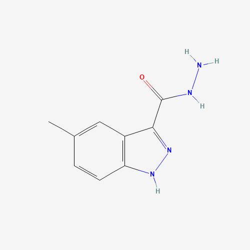 5-methyl-1H-indazole-3-carbohydrazide (CAS: 1203-96-9) - Chemical Structure and Molecular Formula 