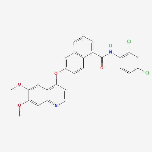 N-(2,4-dichlorophenyl)-6-(6,7-dimethoxyquinolin-4-yl)oxynaphthalene-1-carboxamide (CAS: 861874-32-0) - Related Chemical Product