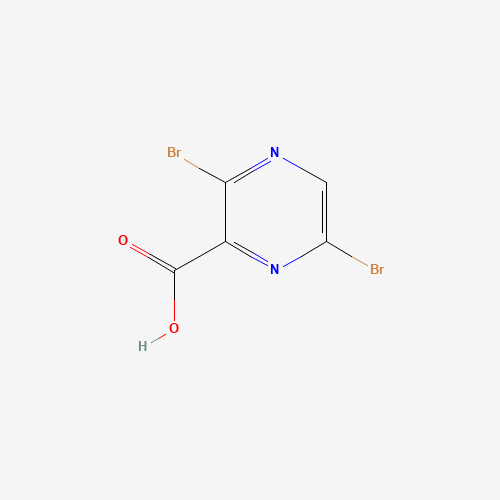 3,6-dibromopyrazine-2-carboxylic acid (CAS: 957230-68-1) - Chemical Structure and Molecular Formula 