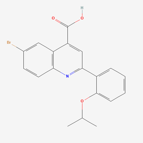 6-bromo-2-(2-propan-2-yloxyphenyl)quinoline-4-carboxylic acid (CAS: 354539-41-6) - Related Chemical Product