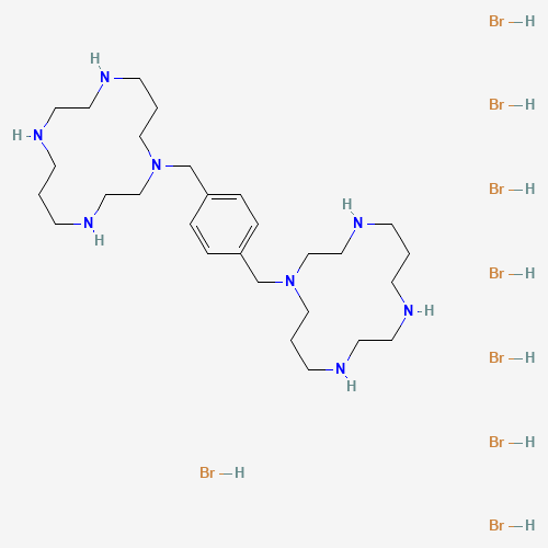 1-[[4-(1,4,8,11-tetrazacyclotetradec-1-ylmethyl)phenyl]methyl]-1,4,8,11-tetrazacyclotetradecane;octahydrobromide (CAS: 155148-32-6) - Related Chemical Product