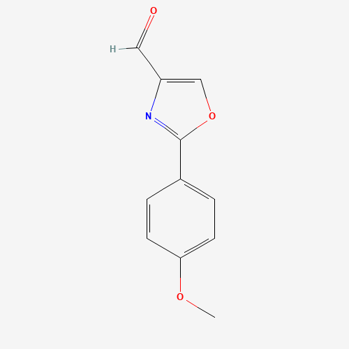 2-(4-methoxyphenyl)-1,3-oxazole-4-carbaldehyde (CAS: 154136-90-0) - Chemical Structure and Molecular Formula 