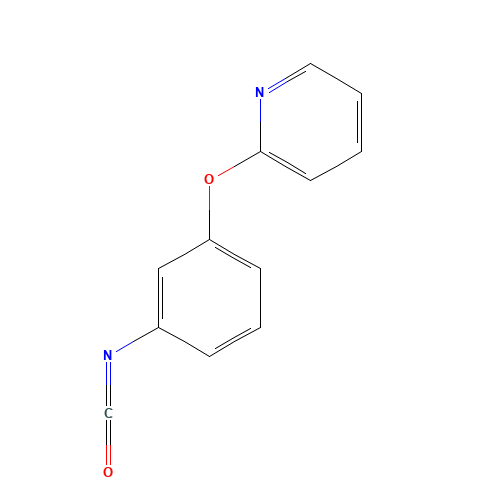 2-(3-isocyanatophenoxy)pyridine (CAS: 910036-86-1) - Chemical Structure and Molecular Formula 