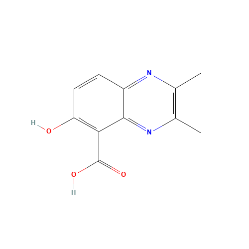 2,3-dimethyl-6-oxo-4H-quinoxaline-5-carboxylic acid (CAS: 1160682-71-2) - Chemical Structure and Molecular Formula 