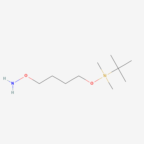 O-[4-[tert-butyl(dimethyl)silyl]oxybutyl]hydroxylamine (CAS: 848852-60-8) - Chemical Structure and Molecular Formula 