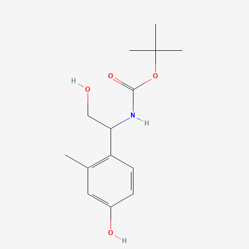 tert-butyl N-[2-hydroxy-1-(4-hydroxy-2-methylphenyl)ethyl]carbamate (CAS: 1147391-58-9) - Related Chemical Product