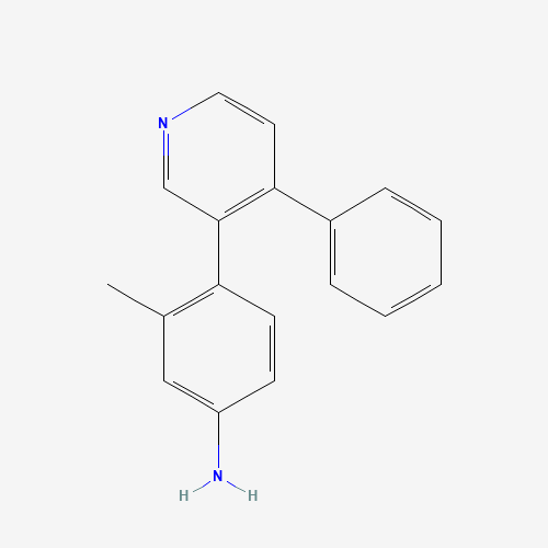 3-methyl-4-(4-phenylpyridin-3-yl)aniline (CAS: 1357094-64-4) - Chemical Structure and Molecular Formula 
