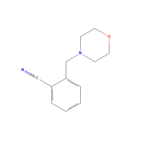 2-(morpholin-4-ylmethyl)benzonitrile (CAS: 37812-33-2) - Chemical Structure and Molecular Formula 