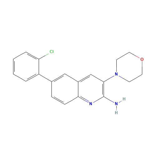 6-(2-chlorophenyl)-3-morpholin-4-ylquinolin-2-amine (CAS: 1319196-49-0) - Related Chemical Product