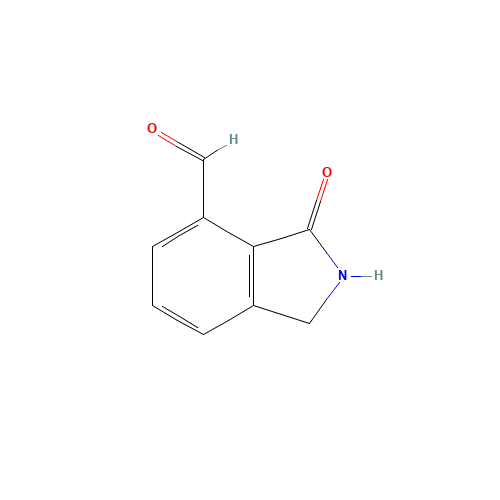 3-oxo-1,2-dihydroisoindole-4-carbaldehyde (CAS: 771-08-4) - Chemical Structure and Molecular Formula 