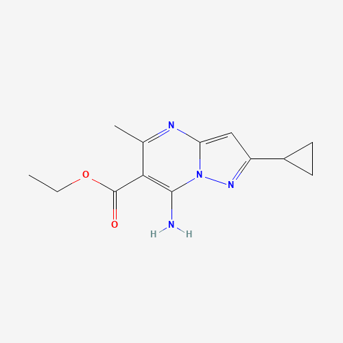 ethyl 7-amino-2-cyclopropyl-5-methylpyrazolo[1,5-a]pyrimidine-6-carboxylate (CAS: 1245900-58-6) - Related Chemical Product