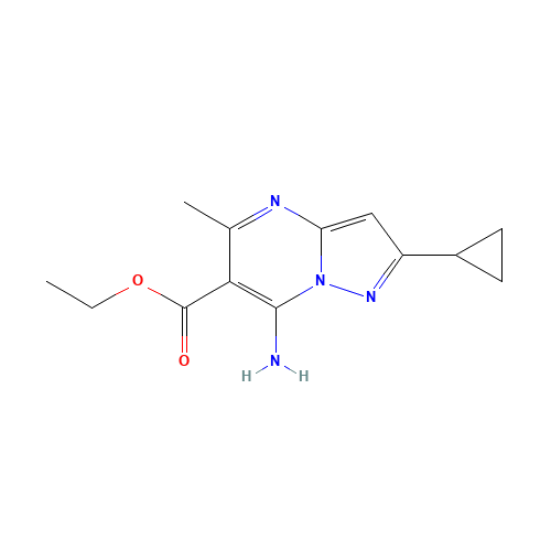 ethyl 7-amino-2-cyclopropyl-5-methylpyrazolo[1,5-a]pyrimidine-6-carboxylate (CAS: 1245900-58-6) - Related Chemical Product