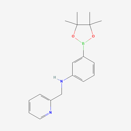 N-(pyridin-2-ylmethyl)-3-(4,4,5,5-tetramethyl-1,3,2-dioxaborolan-2-yl)aniline (CAS: 1610521-43-1) - Related Chemical Product