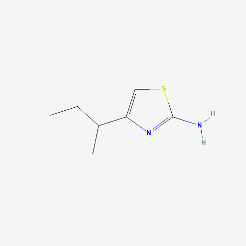 4-butan-2-yl-1,3-thiazol-2-amine (CAS: 79932-24-4) - Chemical Structure and Molecular Formula 
