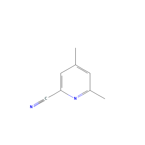 4,6-dimethylpyridine-2-carbonitrile (CAS: 7584-11-4) - Chemical Structure and Molecular Formula 