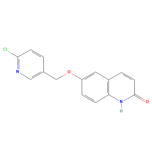 6-[(6-chloropyridin-3-yl)methoxy]-1H-quinolin-2-one (CAS: 1428558-14-8) - Related Chemical Product