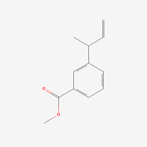 methyl 3-but-3-en-2-ylbenzoate (CAS: 909777-97-5) - Chemical Structure and Molecular Formula 