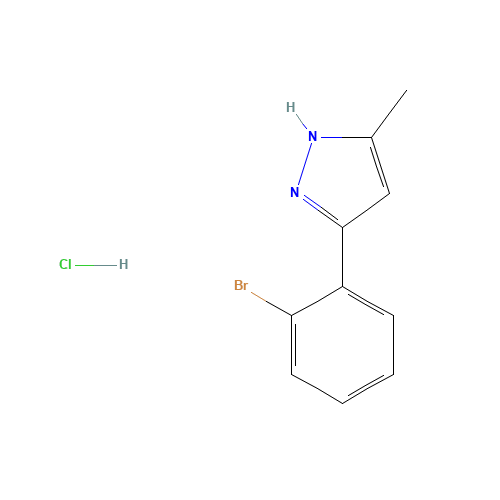 3-(2-bromophenyl)-5-methyl-1H-pyrazole;hydrochloride (CAS: 1238383-59-9) - Related Chemical Product