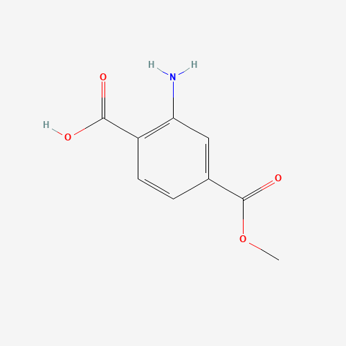 2-amino-4-methoxycarbonylbenzoic acid (CAS: 85743-02-8) - Chemical Structure and Molecular Formula 