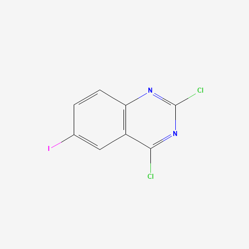 2,4-dichloro-6-iodoquinazoline (CAS: 74173-76-5) - Chemical Structure and Molecular Formula 