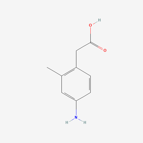 2-(4-amino-2-methylphenyl)acetic acid (CAS: 34841-55-9) - Chemical Structure and Molecular Formula 