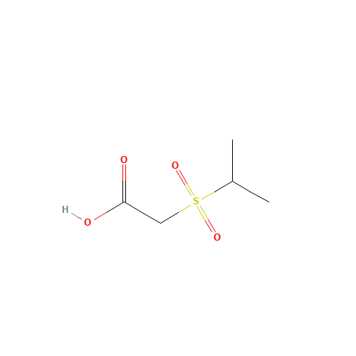 2-propan-2-ylsulfonylacetic acid (CAS: 135242-40-9) - Chemical Structure and Molecular Formula 