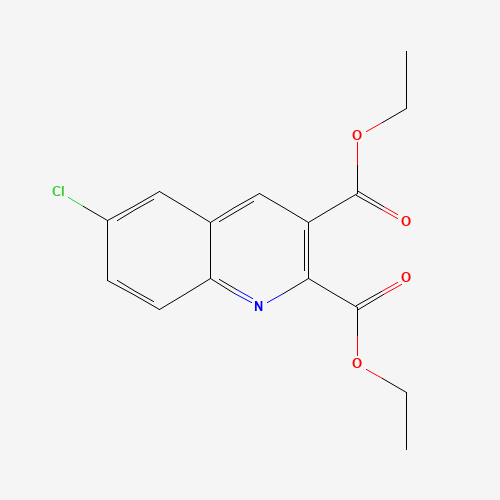 diethyl 6-chloroquinoline-2,3-dicarboxylate (CAS: 92525-74-1) - Chemical Structure and Molecular Formula 