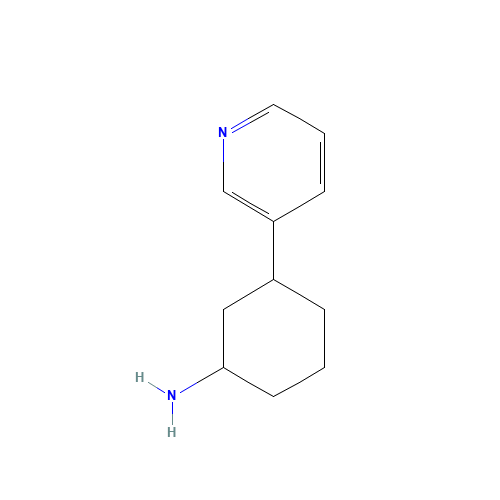 3-pyridin-3-ylcyclohexan-1-amine (CAS: 933700-52-8) - Chemical Structure and Molecular Formula 