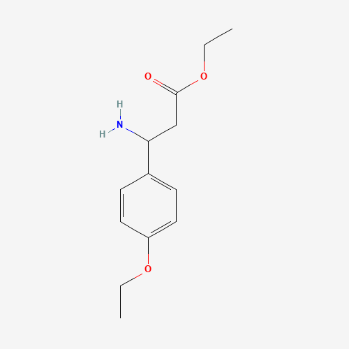 ethyl 3-amino-3-(4-ethoxyphenyl)propanoate (CAS: 753421-31-7) - Chemical Structure and Molecular Formula 