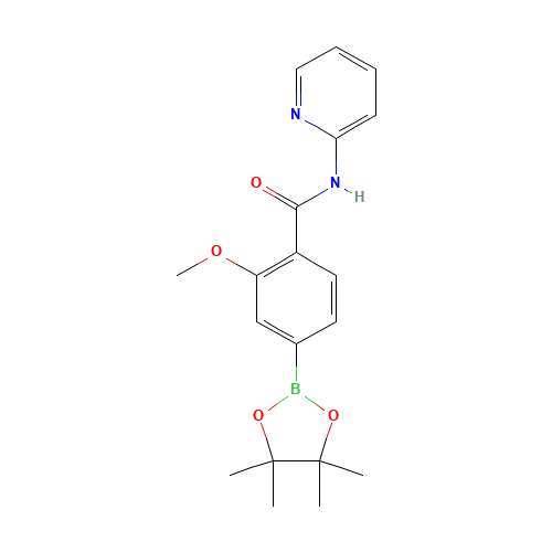 2-methoxy-N-pyridin-2-yl-4-(4,4,5,5-tetramethyl-1,3,2-dioxaborolan-2-yl)benzamide (CAS: 1419221-33-2) - Related Chemical Product