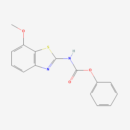 phenyl N-(7-methoxy-1,3-benzothiazol-2-yl)carbamate (CAS: 1432037-22-3) - Chemical Structure and Molecular Formula 