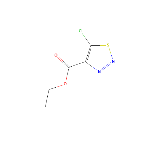 ethyl 5-chlorothiadiazole-4-carboxylate (CAS: 6702-95-0) - Chemical Structure and Molecular Formula 