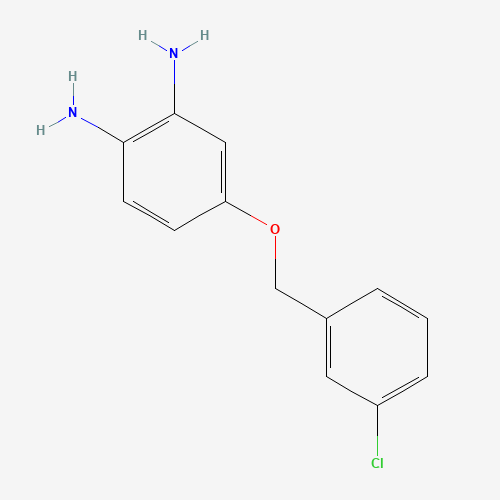 4-[(3-chlorophenyl)methoxy]benzene-1,2-diamine (CAS: 1043424-73-2) - Related Chemical Product
