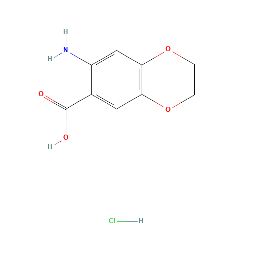 6-amino-2,3-dihydro-1,4-benzodioxine-7-carboxylic acid;hydrochloride (CAS: 857020-56-5) - Related Chemical Product