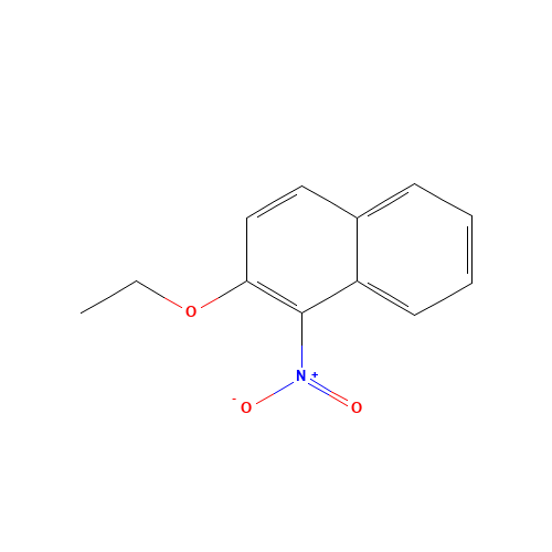 2-ethoxy-1-nitronaphthalene (CAS: 117-17-9) - Chemical Structure and Molecular Formula 