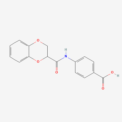 4-(2,3-dihydro-1,4-benzodioxine-3-carbonylamino)benzoic acid (CAS: 309923-57-7) - Related Chemical Product