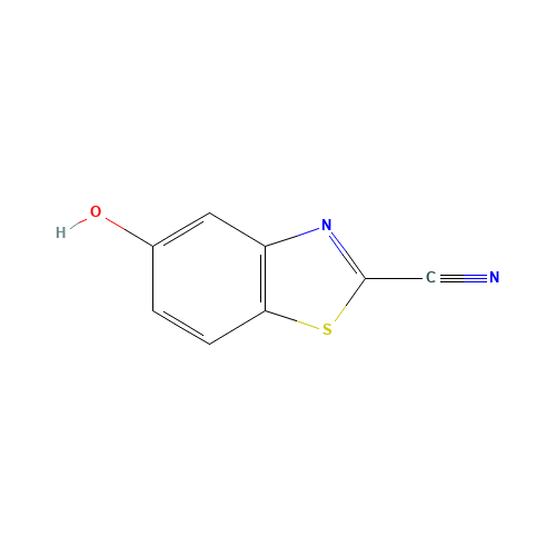 5-hydroxy-1,3-benzothiazole-2-carbonitrile (CAS: 7267-38-1) - Chemical Structure and Molecular Formula 