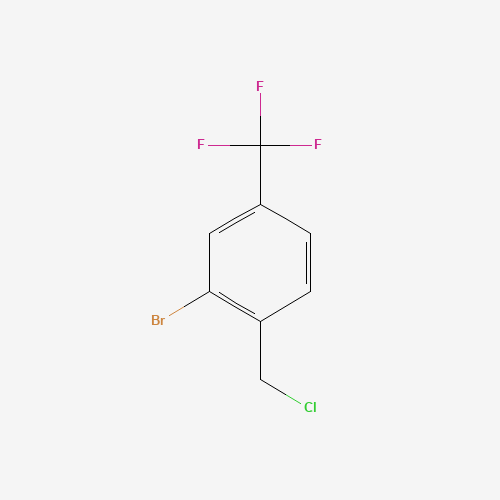 2-bromo-1-(chloromethyl)-4-(trifluoromethyl)benzene (CAS: 480438-96-8) - Chemical Structure and Molecular Formula 