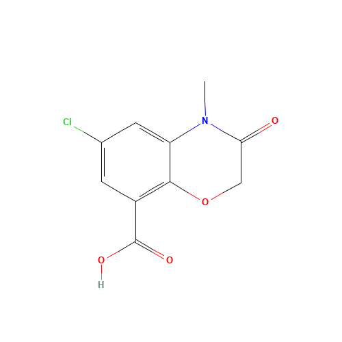 6-chloro-4-methyl-3-oxo-1,4-benzoxazine-8-carboxylic acid (CAS: 123040-79-9) - Related Chemical Product