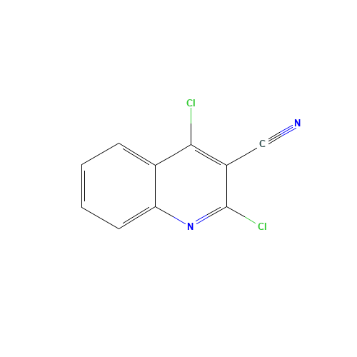 2,4-dichloroquinoline-3-carbonitrile (CAS: 69875-54-3) - Chemical Structure and Molecular Formula 